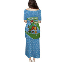 Guatemala Christmas Puletasi with Blue Green Christmas Quetzal Bird Gift and Coat of Arms - Wonder Print Shop
