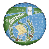 Guatemala Christmas Spare Tire Cover with Blue Green Christmas Quetzal Bird Gift and Coat of Arms - Wonder Print Shop