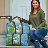 Guatemala Christmas Travel Bag with Blue Green Christmas Quetzal Bird Gift and Coat of Arms - Wonder Print Shop