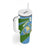 Guatemala Christmas Tumbler With Handle with Blue Green Christmas Quetzal Bird Gift and Coat of Arms - Wonder Print Shop