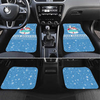 Guatemala Christmas Car Mats with Blue Christmas Monkey Tree Snowman and Snowflake - Wonder Print Shop