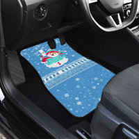 Guatemala Christmas Car Mats with Blue Christmas Monkey Tree Snowman and Snowflake - Wonder Print Shop