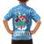 Guatemala Christmas Family Matching Puletasi and Hawaiian Shirt with Blue Christmas Monkey Tree Snowman and Snowflake - Wonder Print Shop