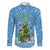 Guatemala Christmas Family Matching Summer Maxi Dress and Hawaiian Shirt with Blue Christmas Monkey Tree Snowman and Snowflake - Wonder Print Shop