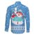 Guatemala Christmas Family Matching Tank Maxi Dress and Hawaiian Shirt with Blue Christmas Monkey Tree Snowman and Snowflake - Wonder Print Shop