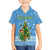Guatemala Christmas Family Matching Tank Maxi Dress and Hawaiian Shirt with Blue Christmas Monkey Tree Snowman and Snowflake - Wonder Print Shop