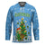 Guatemala Christmas Hockey Jersey with Blue Christmas Monkey Tree Snowman and Snowflake - Wonder Print Shop