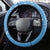 Guatemala Christmas Steering Wheel Cover with Blue Christmas Monkey Tree Snowman and Snowflake - Wonder Print Shop