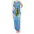 Guatemala Christmas Tank Maxi Dress with Blue Christmas Monkey Tree Snowman and Snowflake - Wonder Print Shop