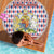 England Christmas Beach Blanket with Red Blue White Diamond Pattern Santa and Coat of Arms - Wonder Print Shop