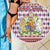 England Christmas Beach Blanket with Red Blue White Diamond Pattern Santa and Coat of Arms - Wonder Print Shop