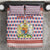 England Christmas Bedding Set with Red Blue White Diamond Pattern Santa and Coat of Arms - Wonder Print Shop