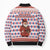 England Christmas Bomber Puffer Jacket with Red Blue White Diamond Pattern Santa and Coat of Arms - Wonder Print Shop