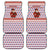 England Christmas Car Mats with Red Blue White Diamond Pattern Santa and Coat of Arms - Wonder Print Shop