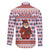 England Christmas Family Matching Mermaid Dress and Hawaiian Shirt with Red Blue White Diamond Pattern Santa and Coat of Arms - Wonder Print Shop
