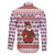 England Christmas Family Matching Short Sleeve Bodycon Dress and Hawaiian Shirt with Red Blue White Diamond Pattern Santa and Coat of Arms - Wonder Print Shop