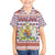 England Christmas Family Matching Short Sleeve Bodycon Dress and Hawaiian Shirt with Red Blue White Diamond Pattern Santa and Coat of Arms - Wonder Print Shop