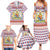 England Christmas Family Matching Summer Maxi Dress and Hawaiian Shirt with Red Blue White Diamond Pattern Santa and Coat of Arms - Wonder Print Shop