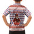 England Christmas Kid Hawaiian Shirt with Red Blue White Diamond Pattern Santa and Coat of Arms - Wonder Print Shop