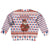 England Christmas Kid Ugly Christmas Sweater with Red Blue White Diamond Pattern Santa and Coat of Arms - Wonder Print Shop