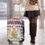England Christmas Luggage Cover with Red Blue White Diamond Pattern Santa and Coat of Arms - Wonder Print Shop