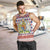 England Christmas Men Tank Top with Red Blue White Diamond Pattern Santa and Coat of Arms - Wonder Print Shop
