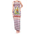 England Christmas Tank Maxi Dress with Red Blue White Diamond Pattern Santa and Coat of Arms - Wonder Print Shop
