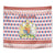 England Christmas Tapestry with Red Blue White Diamond Pattern Santa and Coat of Arms - Wonder Print Shop