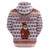 England Christmas Zip Hoodie with Red Blue White Diamond Pattern Santa and Coat of Arms - Wonder Print Shop