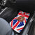 England Christmas Car Mats with Red White Blue Santa Bus Tree and Three Lions Design - Wonder Print Shop