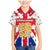 England Christmas Family Matching Mermaid Dress and Hawaiian Shirt with Red White Blue Santa Bus Tree and Three Lions Design - Wonder Print Shop