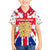 England Christmas Family Matching Tank Maxi Dress and Hawaiian Shirt with Red White Blue Santa Bus Tree and Three Lions Design - Wonder Print Shop