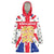 England Christmas Wearable Blanket Hoodie with Red White Blue Santa Bus Tree and Three Lions Design - Wonder Print Shop