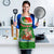 Portugal Christmas Apron with Green Red Santa Ship Tree and Coat of Arms - Wonder Print Shop