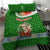 Portugal Christmas Bedding Set with Green Red Santa Ship Tree and Coat of Arms - Wonder Print Shop