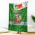 Portugal Christmas Blanket with Green Red Santa Ship Tree and Coat of Arms - Wonder Print Shop
