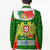 Portugal Christmas Blazer with Green Red Santa Ship Tree and Coat of Arms - Wonder Print Shop