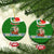 Portugal Christmas Ceramic Ornament with Green Red Santa Ship Tree and Coat of Arms - Wonder Print Shop