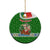 Portugal Christmas Ceramic Ornament with Green Red Santa Ship Tree and Coat of Arms - Wonder Print Shop