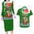 Portugal Christmas Couples Matching Long Sleeve Bodycon Dress and Hawaiian Shirt with Green Red Santa Ship Tree and Coat of Arms - Wonder Print Shop
