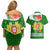 Portugal Christmas Couples Matching Off Shoulder Short Dress and Hawaiian Shirt with Green Red Santa Ship Tree and Coat of Arms - Wonder Print Shop