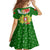 Portugal Christmas Family Matching Off Shoulder Maxi Dress and Hawaiian Shirt with Green Red Santa Ship Tree and Coat of Arms - Wonder Print Shop