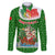 Portugal Christmas Family Matching Puletasi and Hawaiian Shirt with Green Red Santa Ship Tree and Coat of Arms - Wonder Print Shop