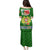 Portugal Christmas Family Matching Puletasi and Hawaiian Shirt with Green Red Santa Ship Tree and Coat of Arms - Wonder Print Shop