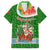 Portugal Christmas Family Matching Summer Maxi Dress and Hawaiian Shirt with Green Red Santa Ship Tree and Coat of Arms - Wonder Print Shop