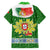 Portugal Christmas Family Matching Summer Maxi Dress and Hawaiian Shirt with Green Red Santa Ship Tree and Coat of Arms - Wonder Print Shop