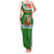 Portugal Christmas Family Matching Tank Maxi Dress and Hawaiian Shirt with Green Red Santa Ship Tree and Coat of Arms - Wonder Print Shop