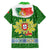 Portugal Christmas Hawaiian Shirt with Green Red Santa Ship Tree and Coat of Arms - Wonder Print Shop