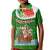 Portugal Christmas Kid Polo Shirt with Green Red Santa Ship Tree and Coat of Arms - Wonder Print Shop
