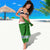 Portugal Christmas Sarong with Green Red Santa Ship Tree and Coat of Arms - Wonder Print Shop